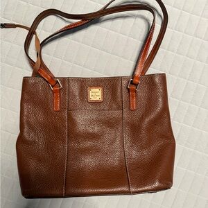 Dooney & Bourke Chestnut Leather Shoulder Bag